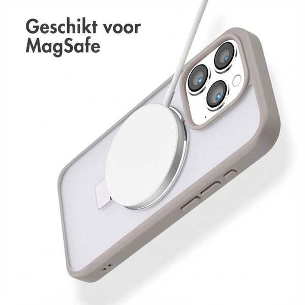 Accezz Ring Stand Backcover met MagSafe Apple iPhone 15 Pro - Grijs