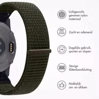 imoshion QuickFit® Nylon bandje  - Garmin 20 mm aansluiting - Maat L/XL - Groen