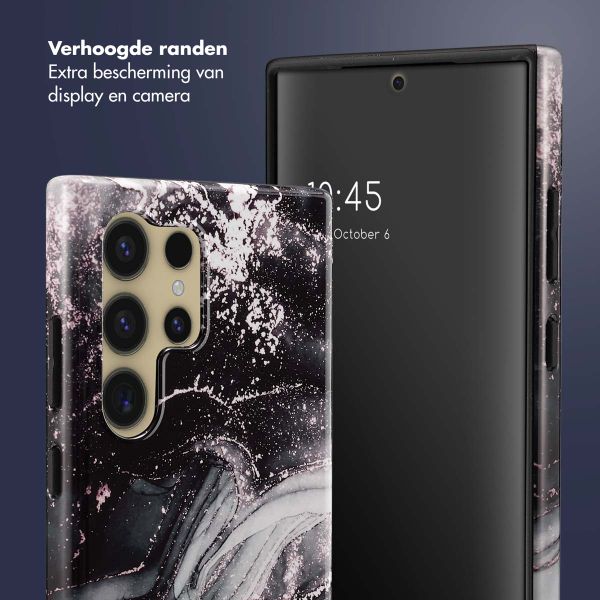 Selencia Vivid Backcover Samsung Galaxy S24 Ultra - Chic Marble Black