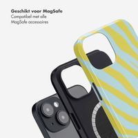 Selencia Vivid Backcover met MagSafe Apple iPhone 14 - Zebra Winter Sky Titanium Yellow