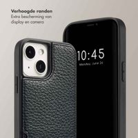 Selencia Nova Backcover met koord en pashouder iPhone 13 - Zwart