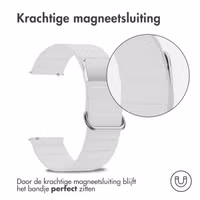 imoshion Magnetisch lederen bandje  - Universeel 20 mm aansluiting - Wit