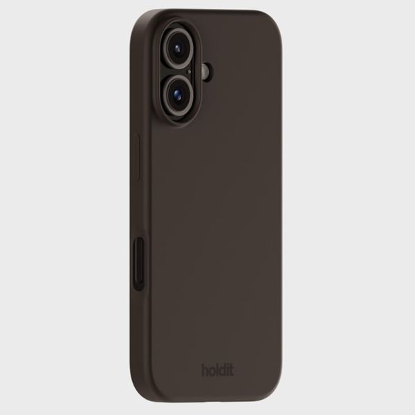 Holdit Silicone Case iPhone 16 Plus - Chocolate