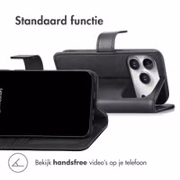 imoshion Luxe Bookcase Apple iPhone 18 Pro / 17 Pro - Zwart
