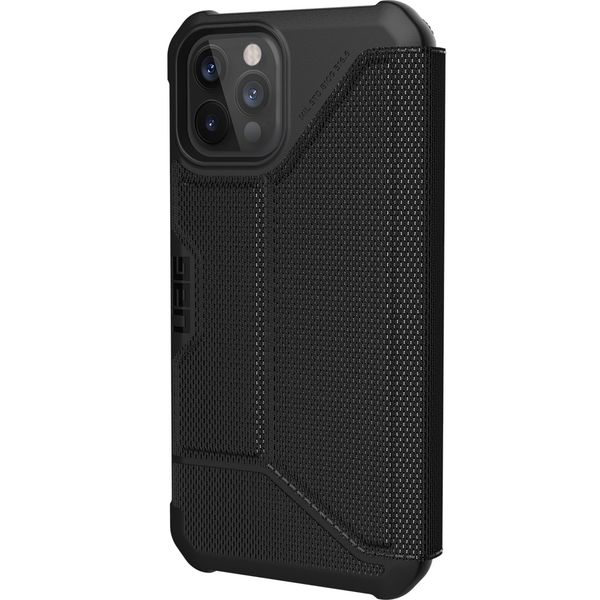 UAG Metropolis Bookcase iPhone 12 (Pro) - Kevlar Black