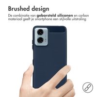 imoshion Brushed Backcover Motorola Moto G04 / G24 - Donkerblauw