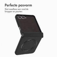 Accezz Color Backcover met MagSafe en Ringstand Samsung Galaxy Z Flip 8 - Zwart
