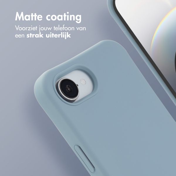 imoshion Color Backcover met afneembaar koord MagSafe Apple iPhone 16e - Ash Blue