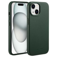 Accezz Leather Case with MagSafe Apple iPhone 15 - Cedar Green