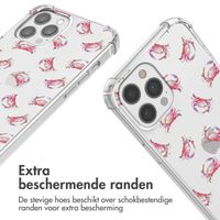 imoshion Design hoesje met koord iPhone 12 (Pro) - Crab Watercolor