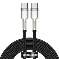 Baseus Cafule Series USB-C naar USB-C kabel - Metaal - 100 Watt - 2 meter - Zwart