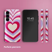 Selencia Vivid Tough Backcover Samsung Galaxy S24 - Double Hearts Rubine Red Lilac