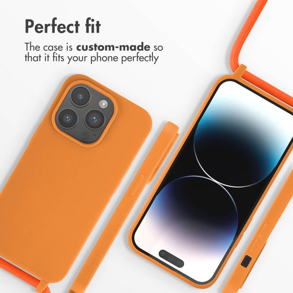 imoshion Silicone Case with Strap Apple iPhone 14 Pro - Orange