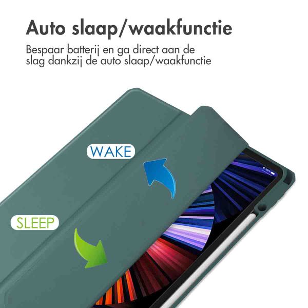 imoshion Trifold Hardcase Bookcase Apple iPad Pro 12.9 (2018/2020/2021/2022) - Groen