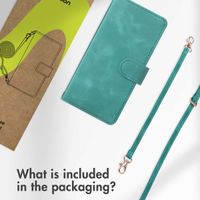 imoshion Bookcase with Strap Apple iPhone 16 - Turquoise