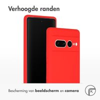 Accezz Liquid Silicone Backcover Google Pixel 7 Pro - Rood