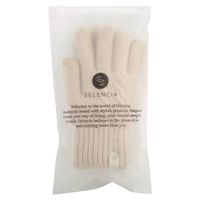 Selencia Wol Look Touchscreen Handschoenen - Vrouwen - Maat M - Beige