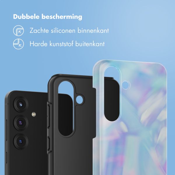 Selencia Vivid Backcover Samsung Galaxy S25 - Holographic Blue Dream