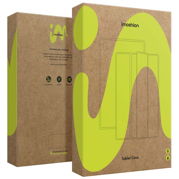 imoshion Origami Bookcase Apple iPad 9 (2021) 10.2 inch / iPad 8 (2020) 10.2 inch / iPad 7 (2019) 10.2 inch - Lichtgroen