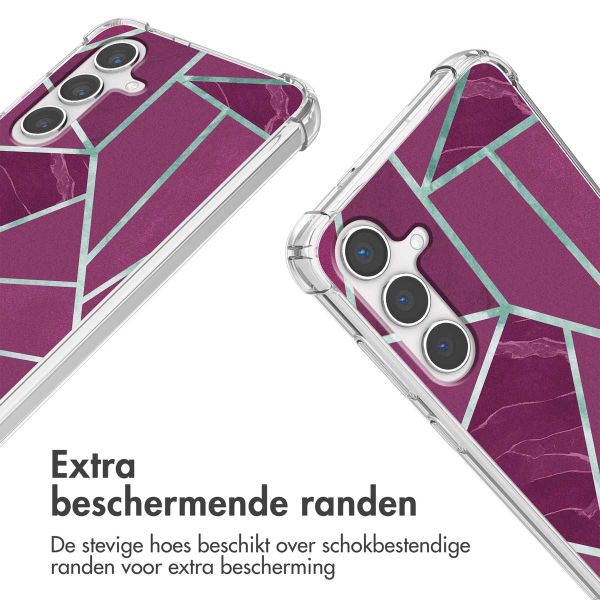 imoshion Design hoesje met koord Samsung Galaxy S24 Plus - Bordeaux Graphic