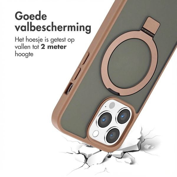 Accezz Ring Stand Backcover met MagSafe Apple iPhone 13 Pro Max - Bruin