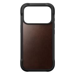 Nomad Rugged Horween Leather Backcover Apple iPhone 17 Pro - Rustic Brown