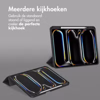 Accezz Smart Silicone Bookcase Apple iPad Pro 13 (2025) M5 / (2024) M4 - Zwart