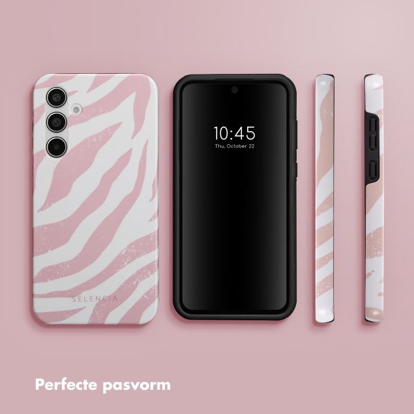 Selencia Vivid Backcover Samsung Galaxy A55 - Colorful Zebra Old Pink