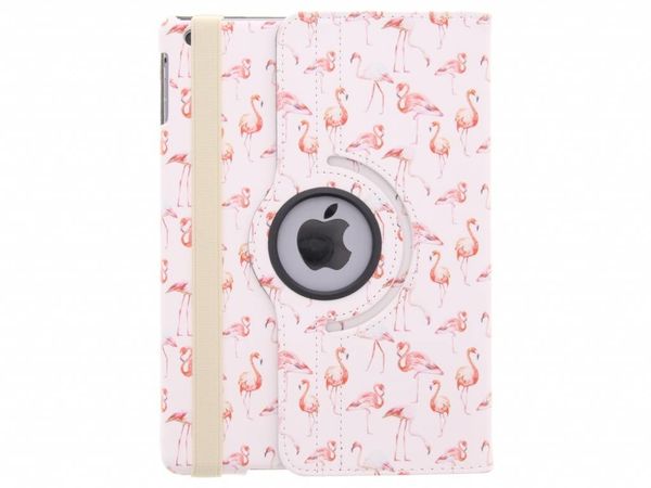 360° Draaibare Design Bookcase iPad Air 1 (2013) - Flamingo