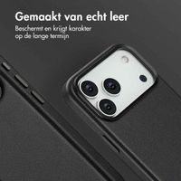 Accezz MagSafe Leather Backcover Apple iPhone 17 Pro Max - Onyx Black