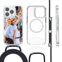 Ontwerp je eigen MagSafe Backcover met afneembaar koord voor de Apple iPhone 13 Pro - Transparant