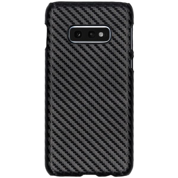 Carbon Hardcase Backcover Samsung Galaxy S10e - Zwart