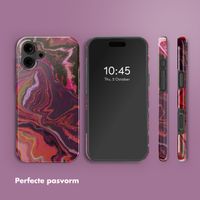 Selencia Vivid Backcover met MagSafe Apple iPhone 16 - Marble Purple