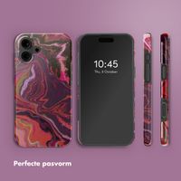 Selencia Vivid Tough Backcover met MagSafe iPhone 16 - Marble Purple