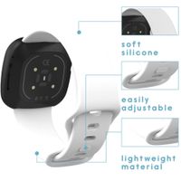 imoshion Siliconen Sport bandje Fitbit Versa 4 / 3 / Sense (2) - Wit