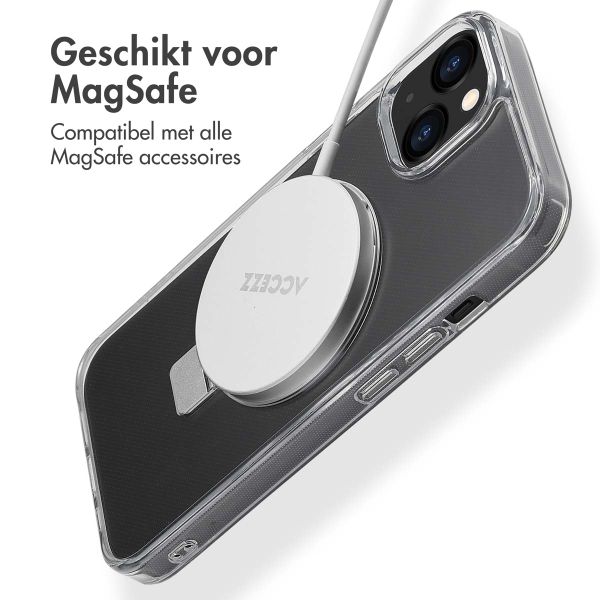 Accezz Ring Stand Backcover met MagSafe Apple iPhone 13 - Transparant