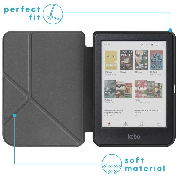 imoshion Design Vouwbare Bookcase Kobo Clara Colour / BW - Orange Flowers Connect