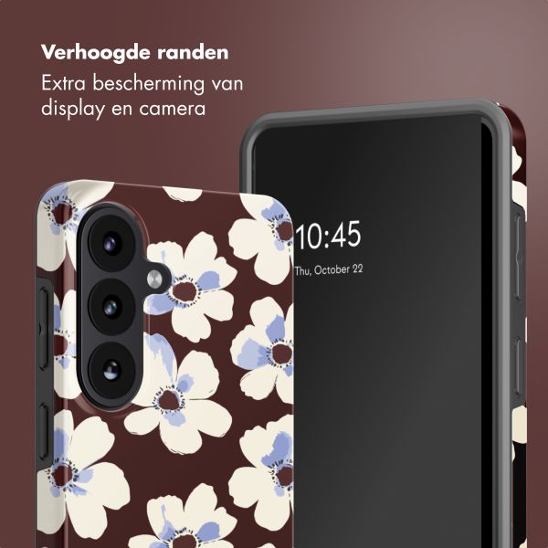 Selencia Vivid Backcover met MagSafe Samsung Galaxy S26 FE - Choco Flower Pop