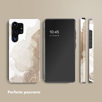 Selencia Vivid Backcover Samsung Galaxy S25 Ultra - Marble Light Brown