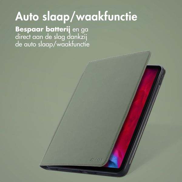 Accezz Classic Tablet Case Apple iPad Pro 12.9 (2022) / Pro 12.9 (2021) / Pro 12.9 (2020) - Groen