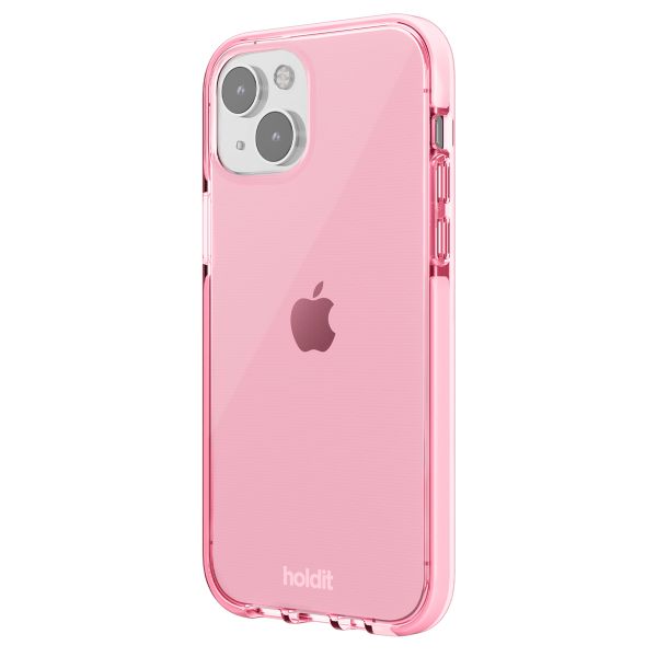 Holdit Seethru Case iPhone 14 / 13 - Bright Pink