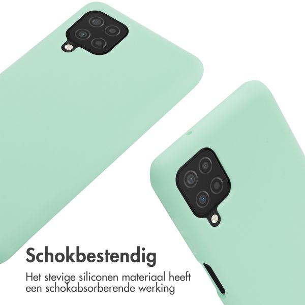 imoshion Siliconen hoesje met koord Samsung Galaxy A12 - Mintgroen