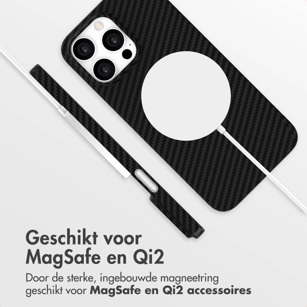 Accezz MagSafe Kevlar Backcover Apple iPhone 16 Pro Max - Zwart