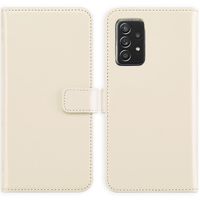 Selencia Echt Lederen Bookcase Samsung Galaxy A52 (4G/ 5G) - Greige