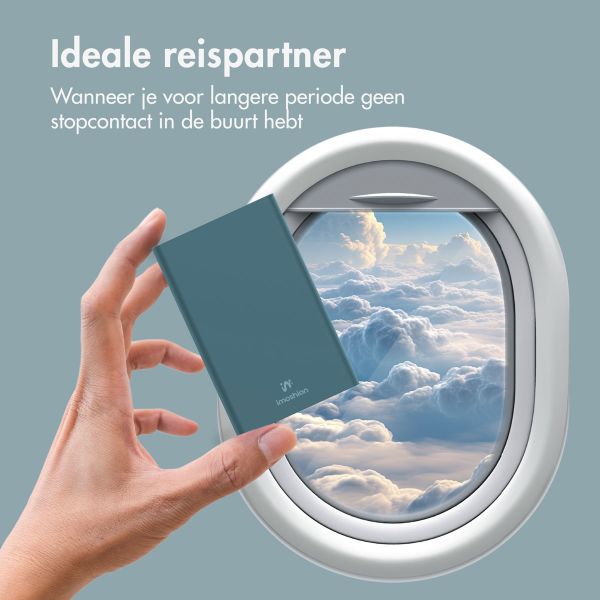 imoshion Ultra Series Aluminium Powerbank 10.000 mAh - Quick Charge en Power Delivery - Petrol Green