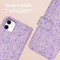 imoshion Design Bookcase iPhone 11 - Purple White Flowers