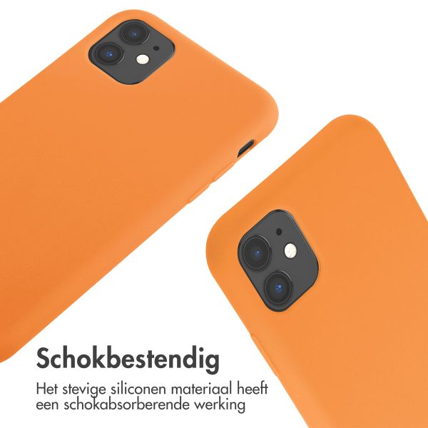 imoshion Siliconen hoesje met koord Apple iPhone 11 - Oranje