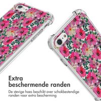 imoshion Design hoesje met koord iPhone SE (2022 / 2020) / 8 / 7 - Flower Water