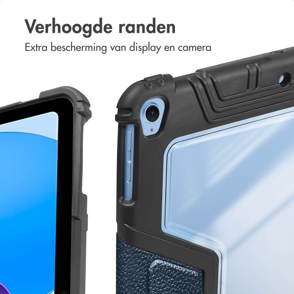 Accezz Rugged Trifold Bookcase Apple iPad 11 (2025) 11 inch A16 / iPad 10 (2022) 10.9 inch - Donkerblauw