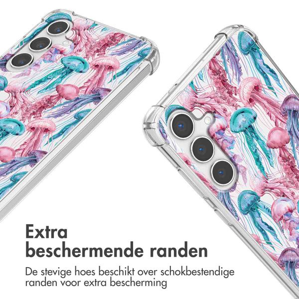 imoshion Design hoesje met koord Samsung Galaxy S24 - Jellyfish Watercolor